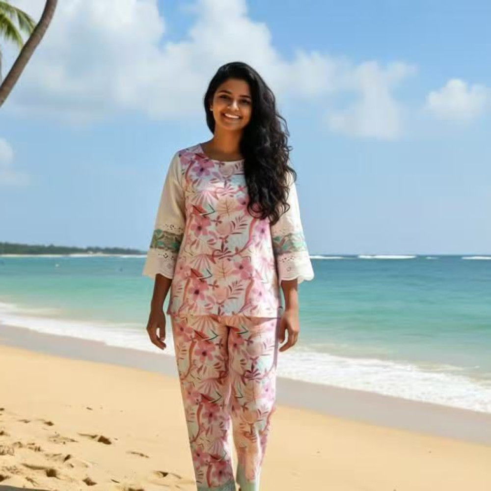 Tie dye T-shirt  & cotton pants